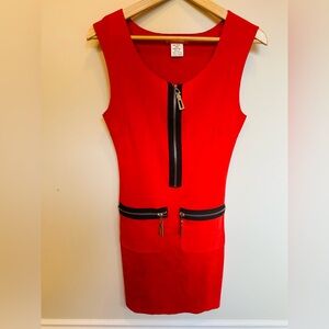 Stunning Suede Dress with zipper details